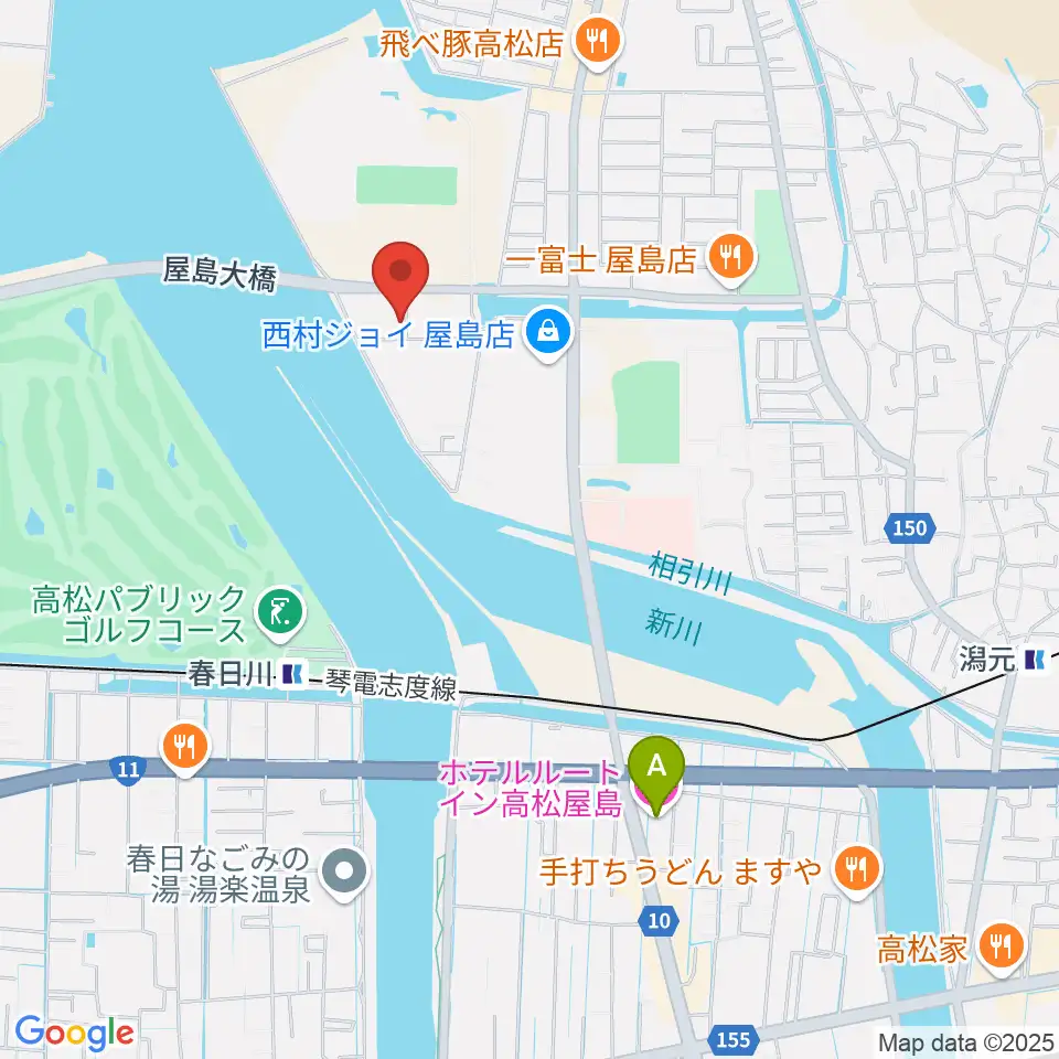 穴吹学園ホール周辺のホテル一覧地図