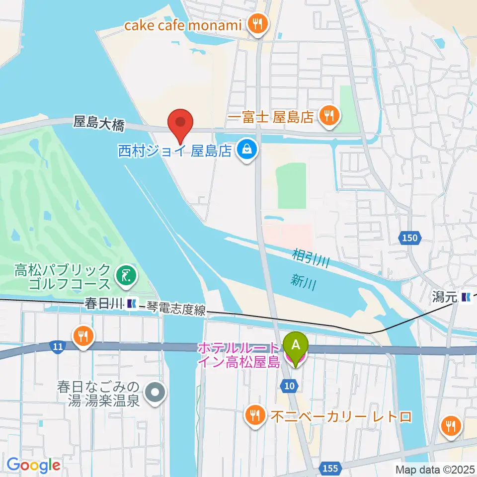 穴吹学園ホール周辺のホテル一覧地図