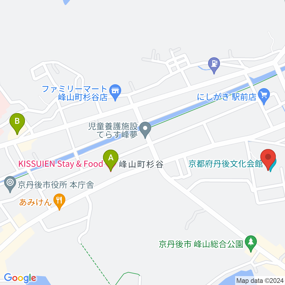 京都府丹後文化会館周辺のホテル一覧地図