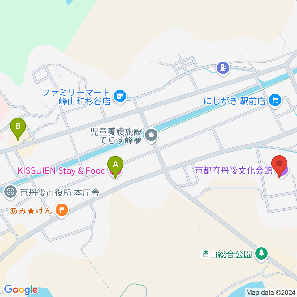 京都府丹後文化会館周辺のホテル一覧地図