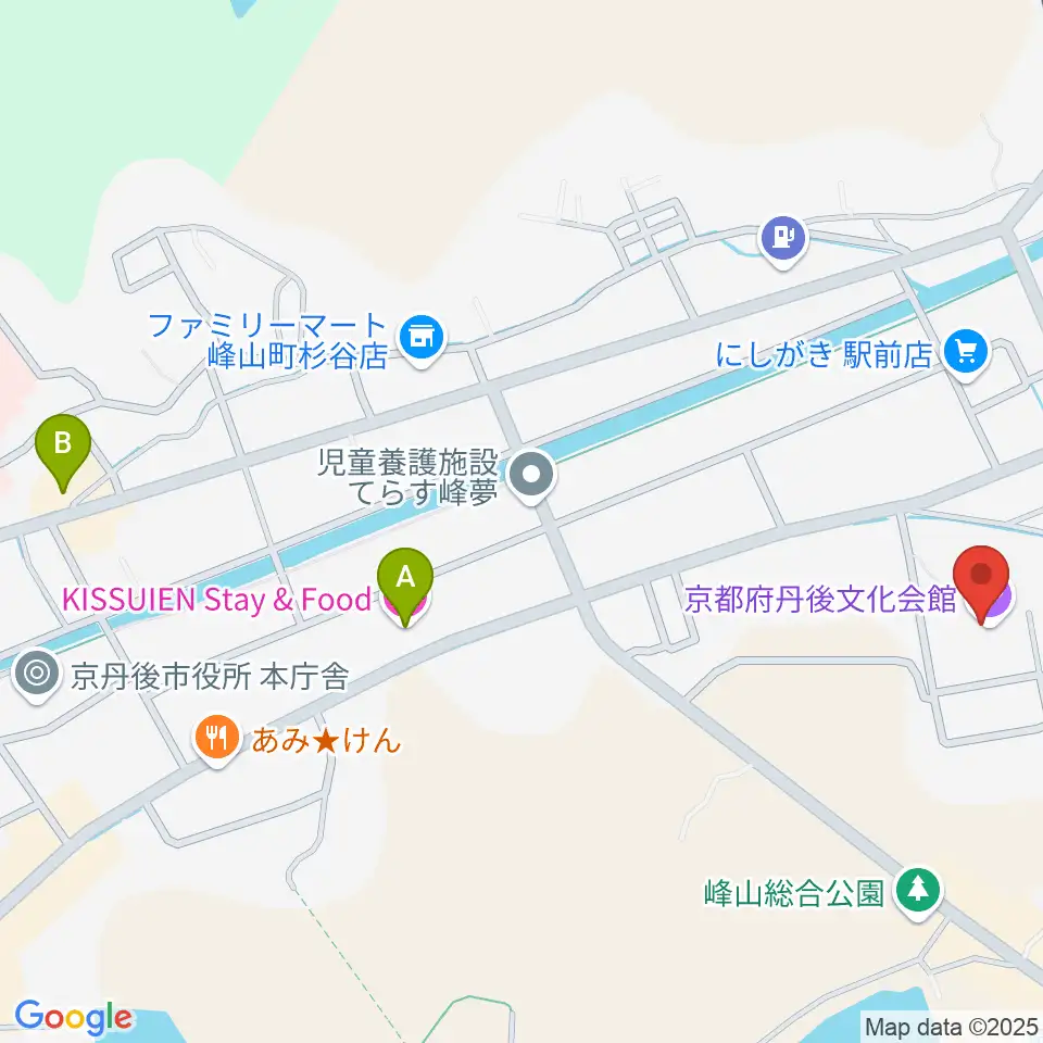 京都府丹後文化会館周辺のホテル一覧地図