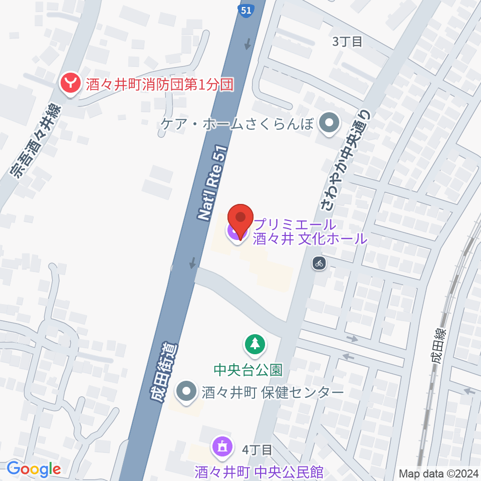 プリミエール酒々井周辺のホテル一覧地図