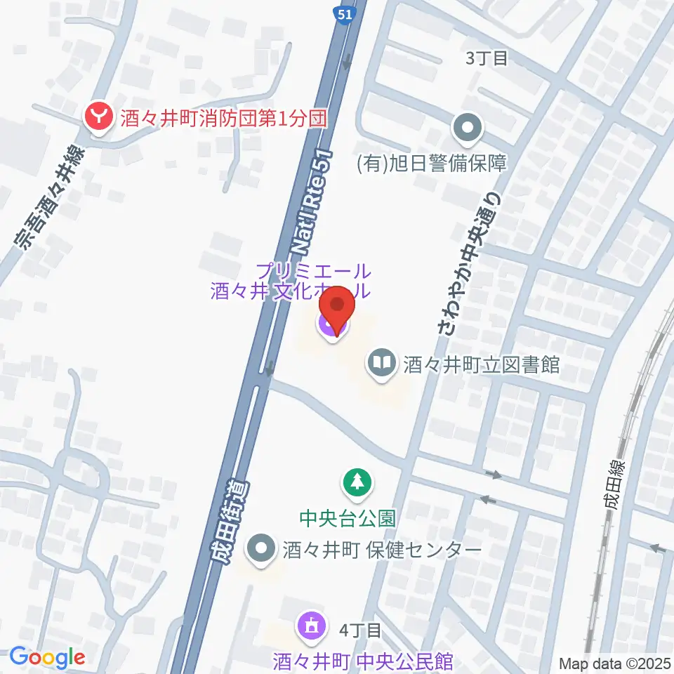 プリミエール酒々井周辺のホテル一覧地図