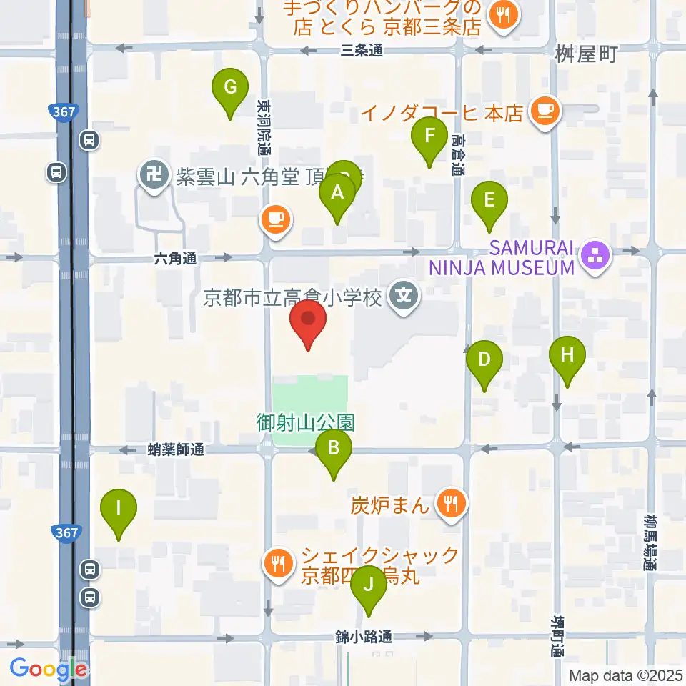 ウィングス京都周辺のホテル一覧地図