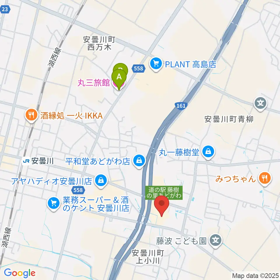 藤樹の里文化芸術会館周辺のホテル一覧地図