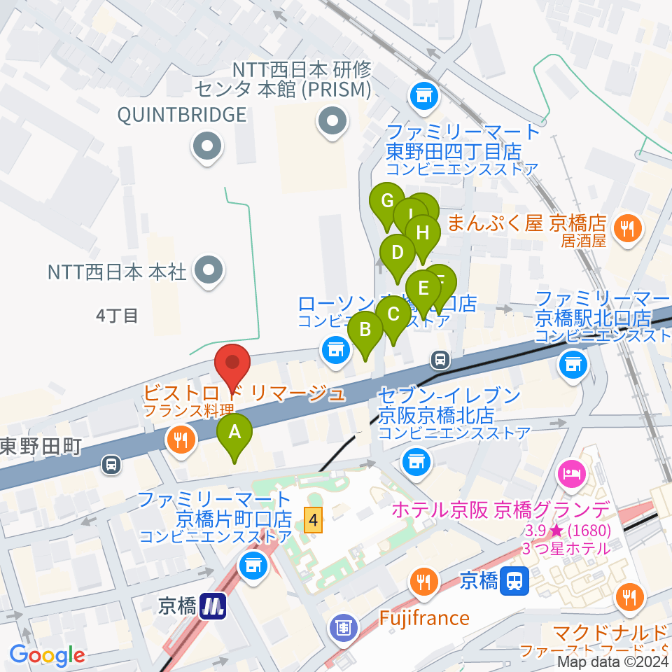 K Music Act周辺のホテル一覧地図