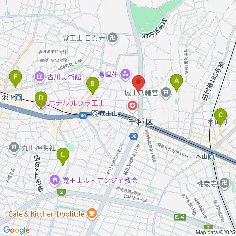 フィオーレ音楽教室周辺のホテル一覧地図
