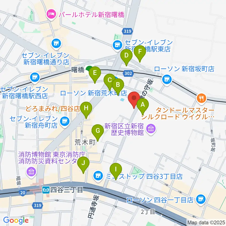 四谷サロンガイヤール周辺のホテル一覧地図