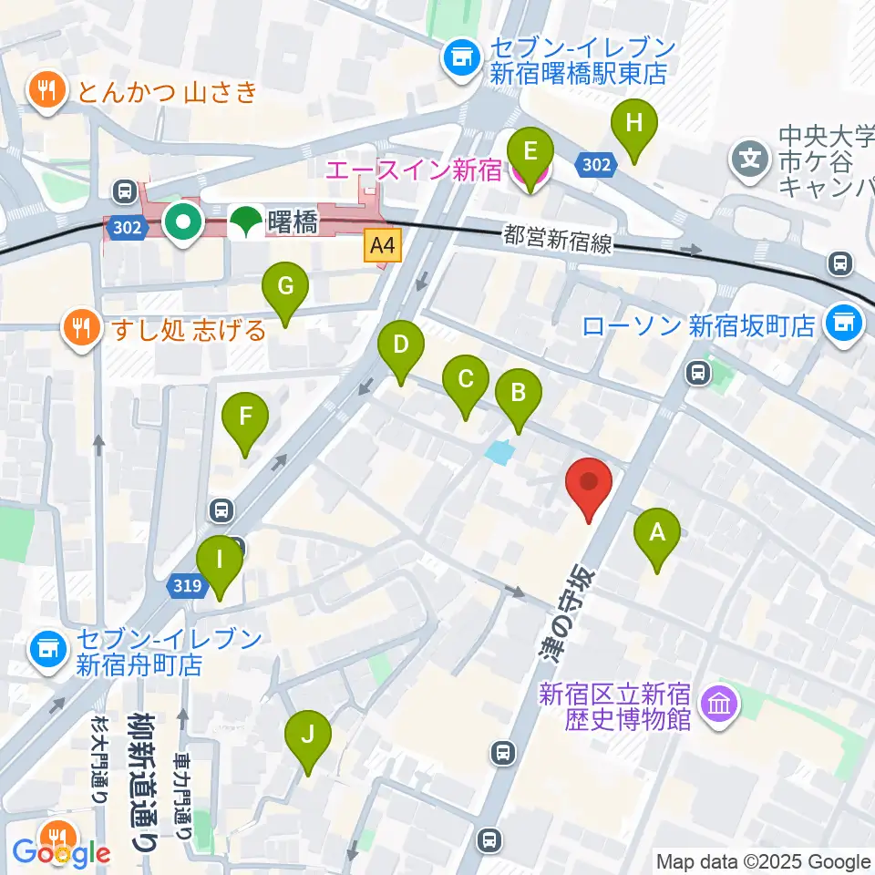 四谷サロンガイヤール周辺のホテル一覧地図