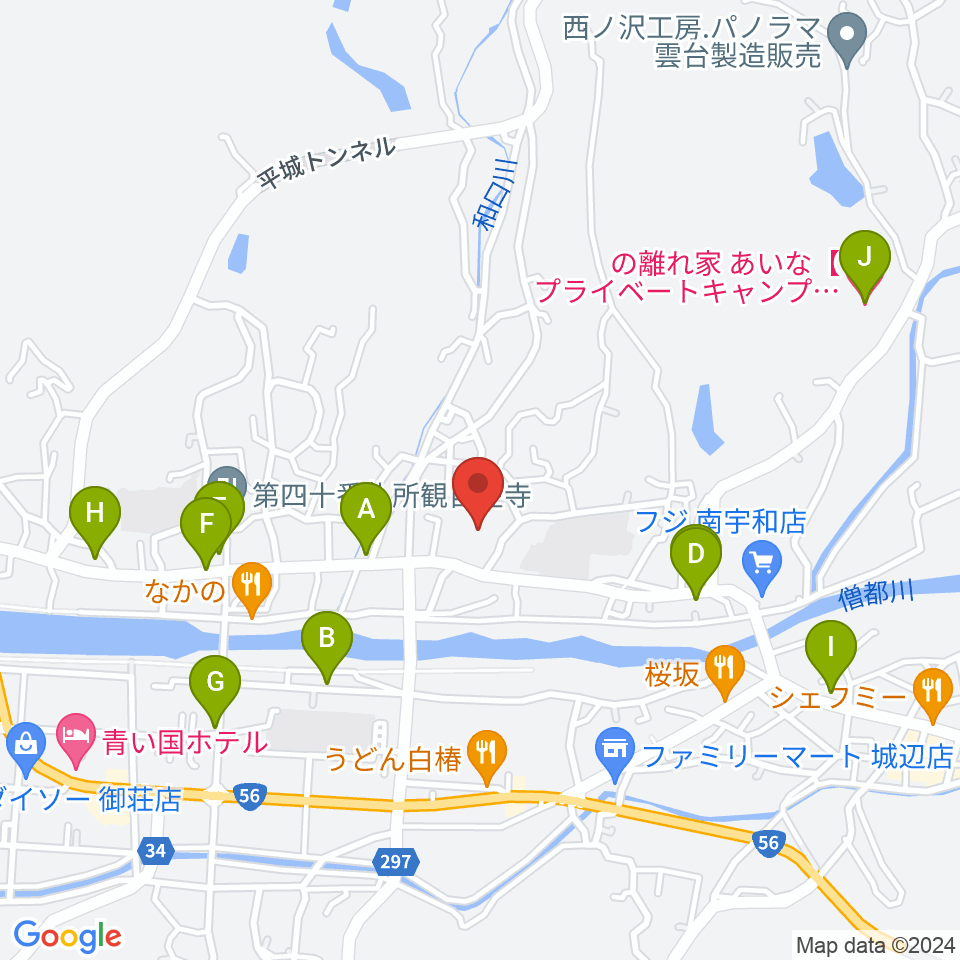 愛南町御荘文化センター周辺のホテル一覧地図