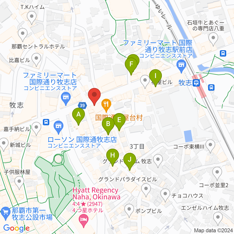 高良レコード店 楽器部周辺のホテル一覧地図