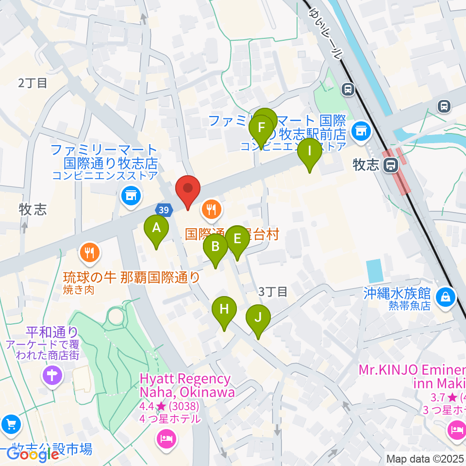 高良レコード店 楽器部周辺のホテル一覧地図