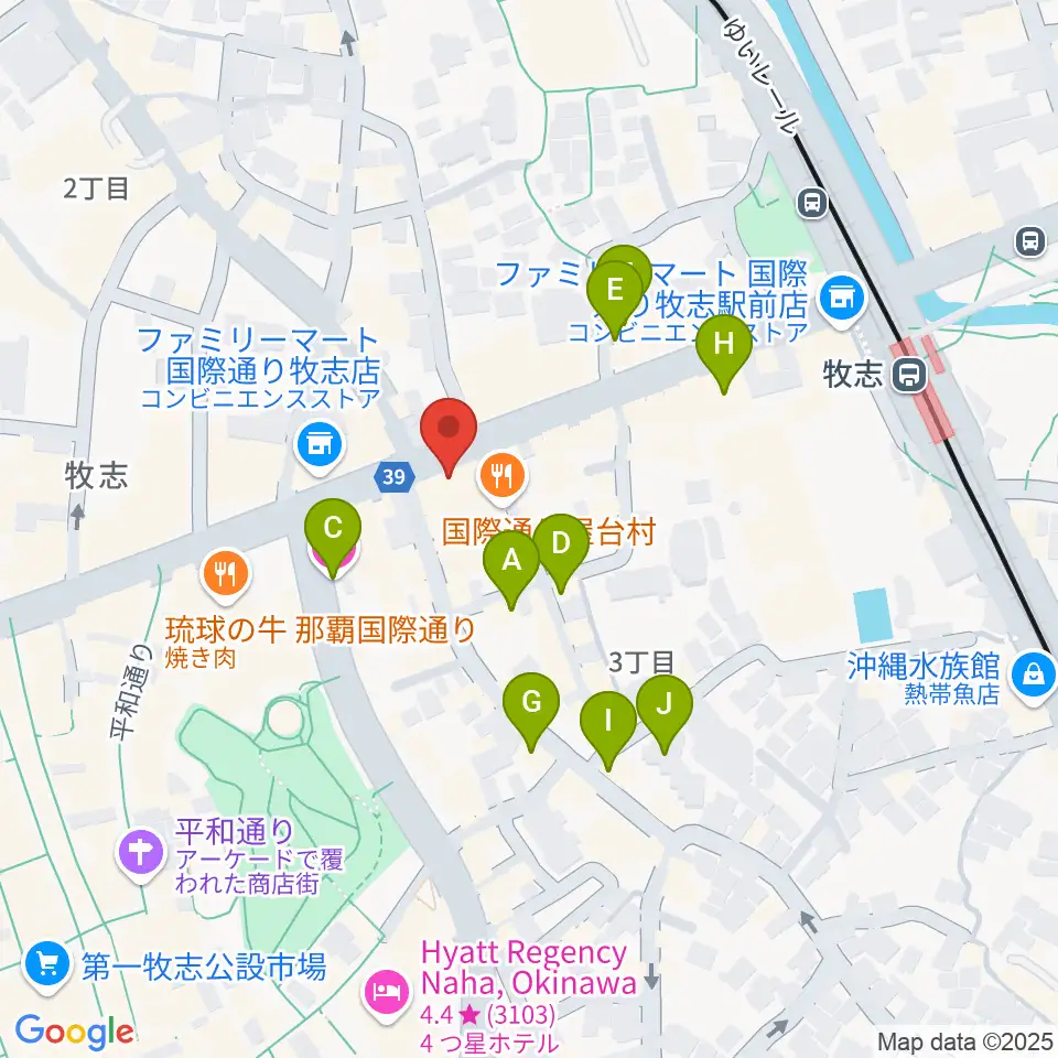 高良レコード店 楽器部周辺のホテル一覧地図