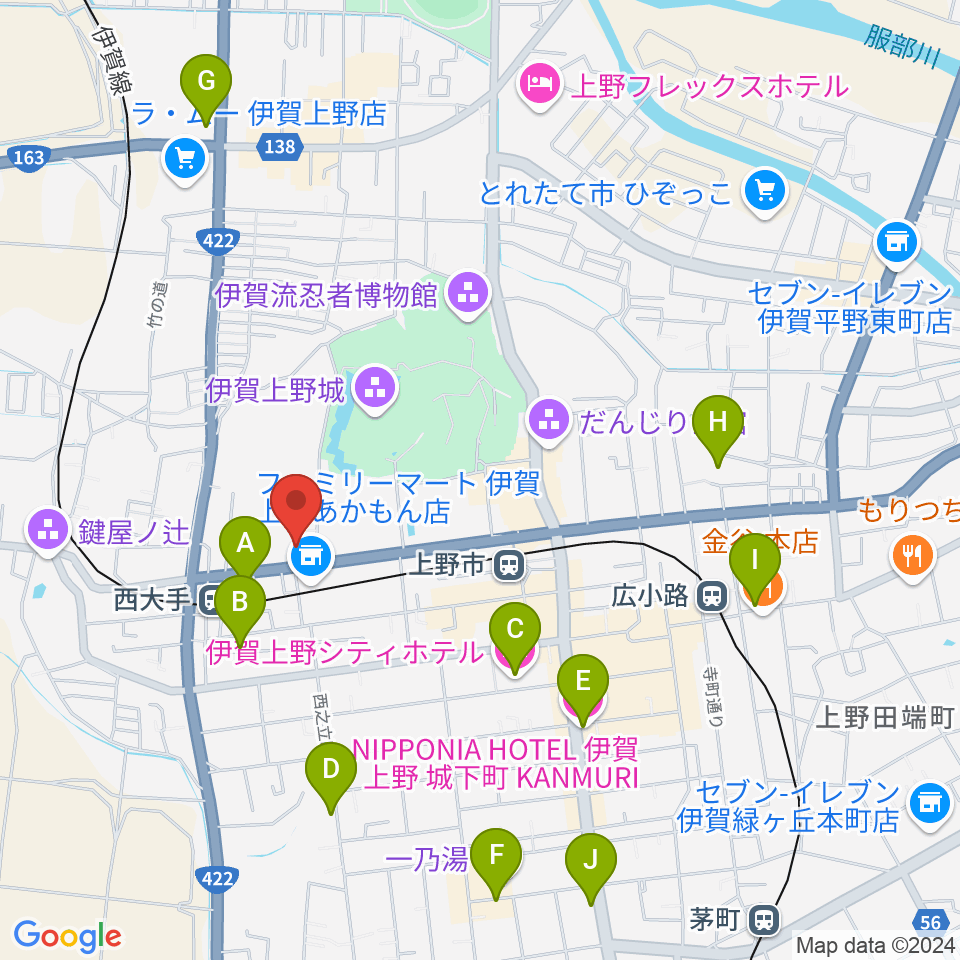 旧崇廣堂周辺のホテル一覧地図