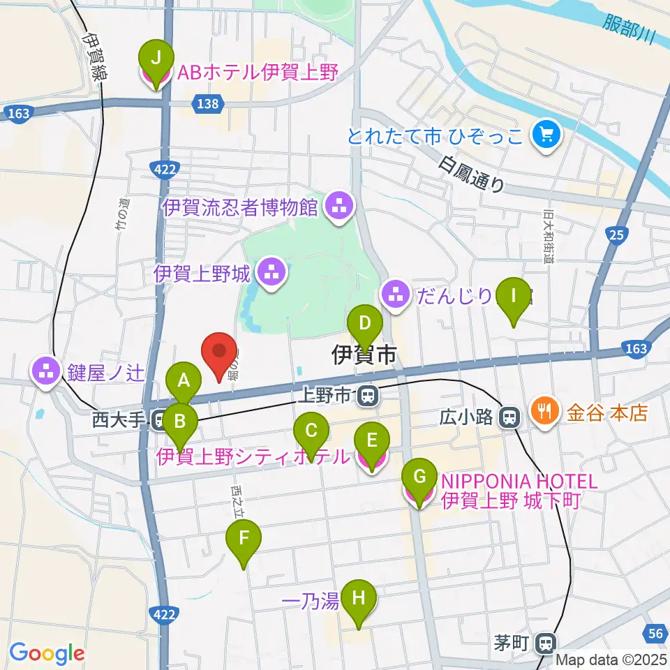 旧崇廣堂周辺のホテル一覧地図