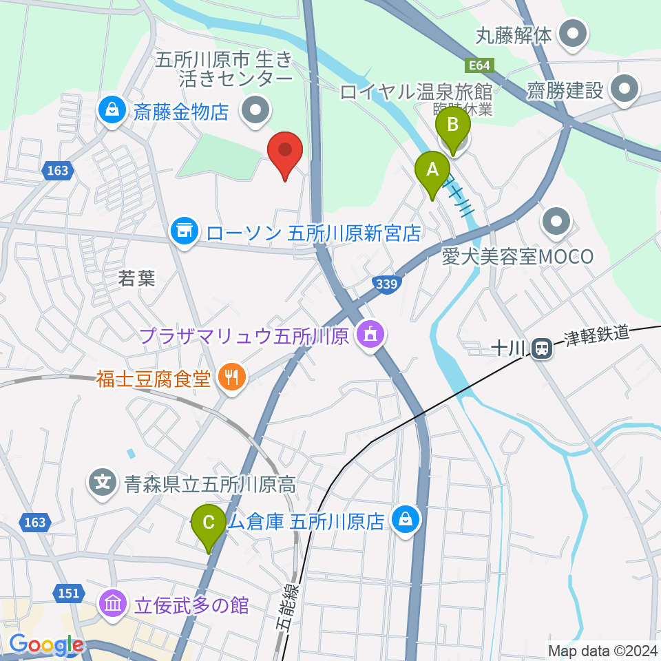 ふるさと交流圏民センター（オルテンシア）周辺のホテル一覧地図