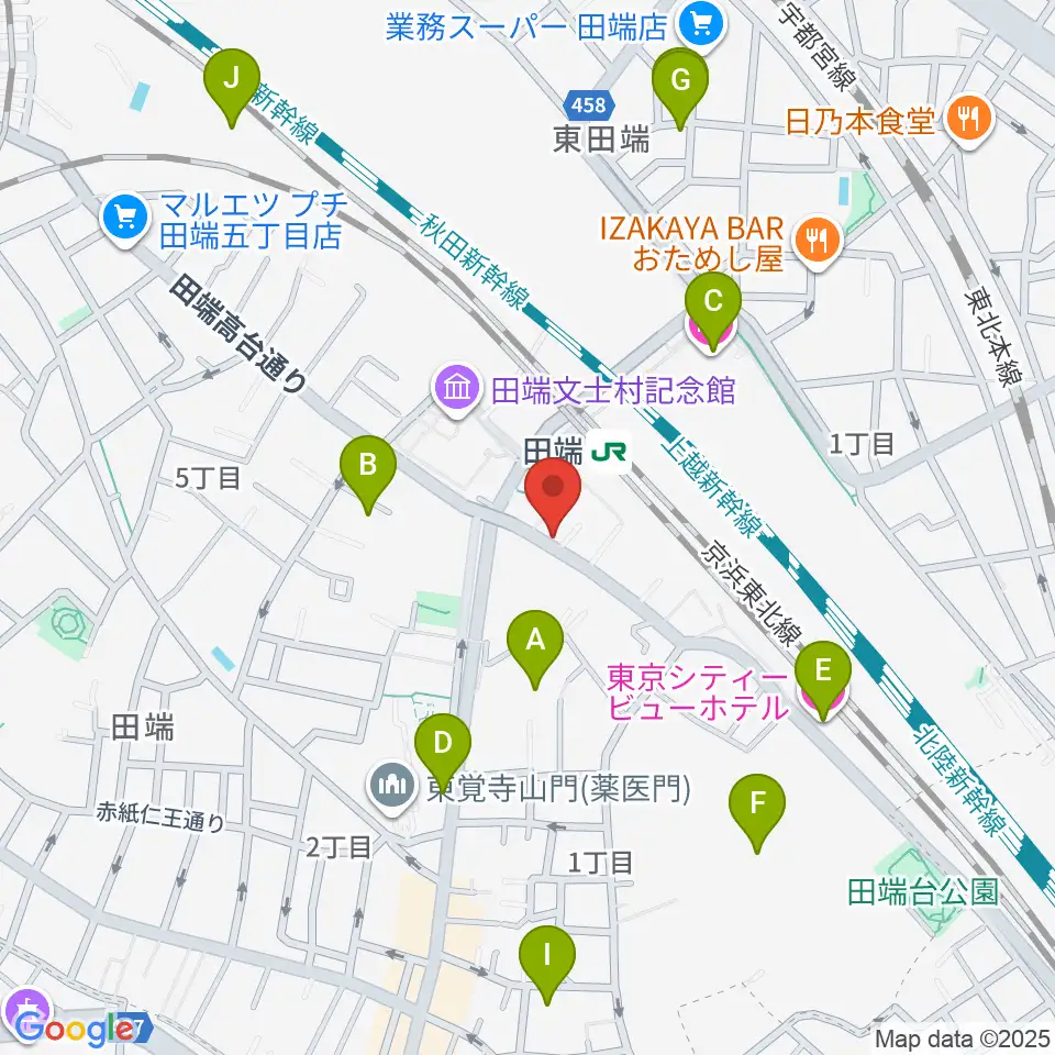 CPR STUDIO周辺のホテル一覧地図