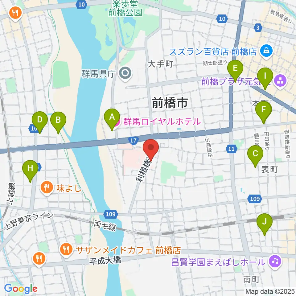 白くまレコード周辺のホテル一覧地図