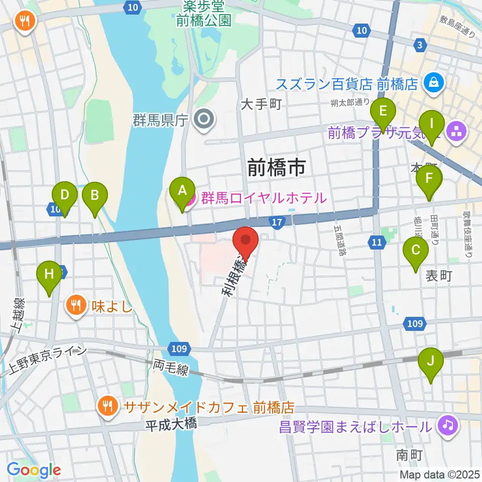 白くまレコード周辺のホテル一覧地図