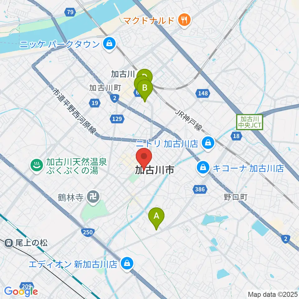 SHOWAグループ市民会館周辺のホテル一覧地図