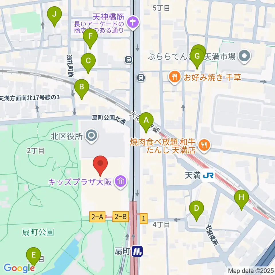 カンテレ扇町スクエア周辺のホテル一覧地図