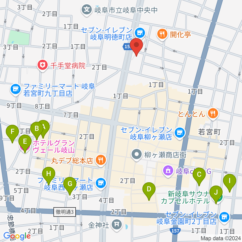 ドリームシアター岐阜周辺のホテル一覧地図