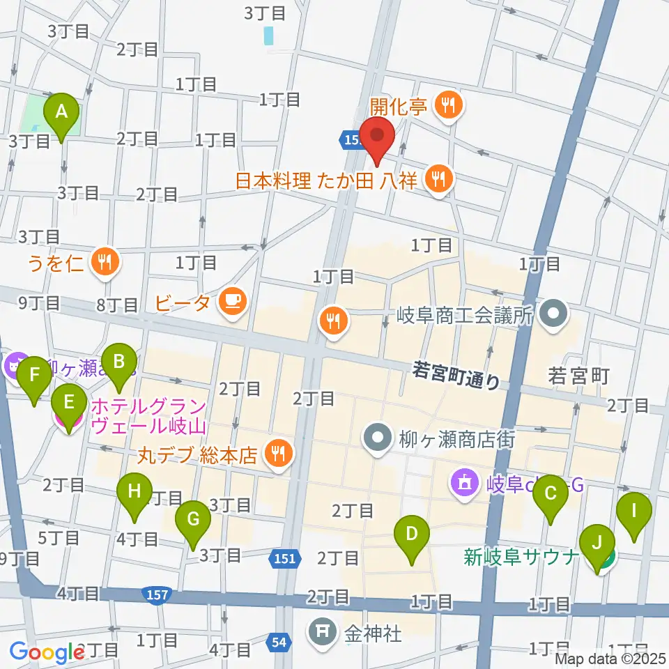 ドリームシアター岐阜周辺のホテル一覧地図