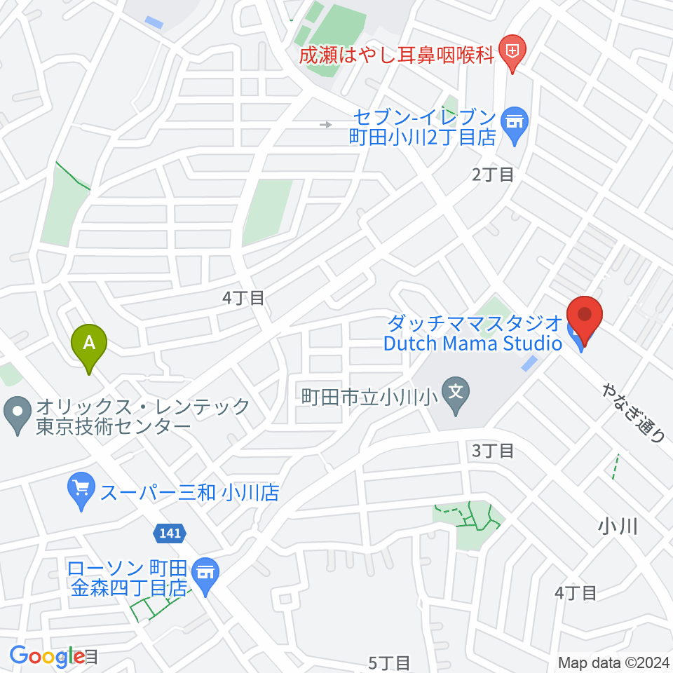 ダッチママスタジオ周辺のホテル一覧地図