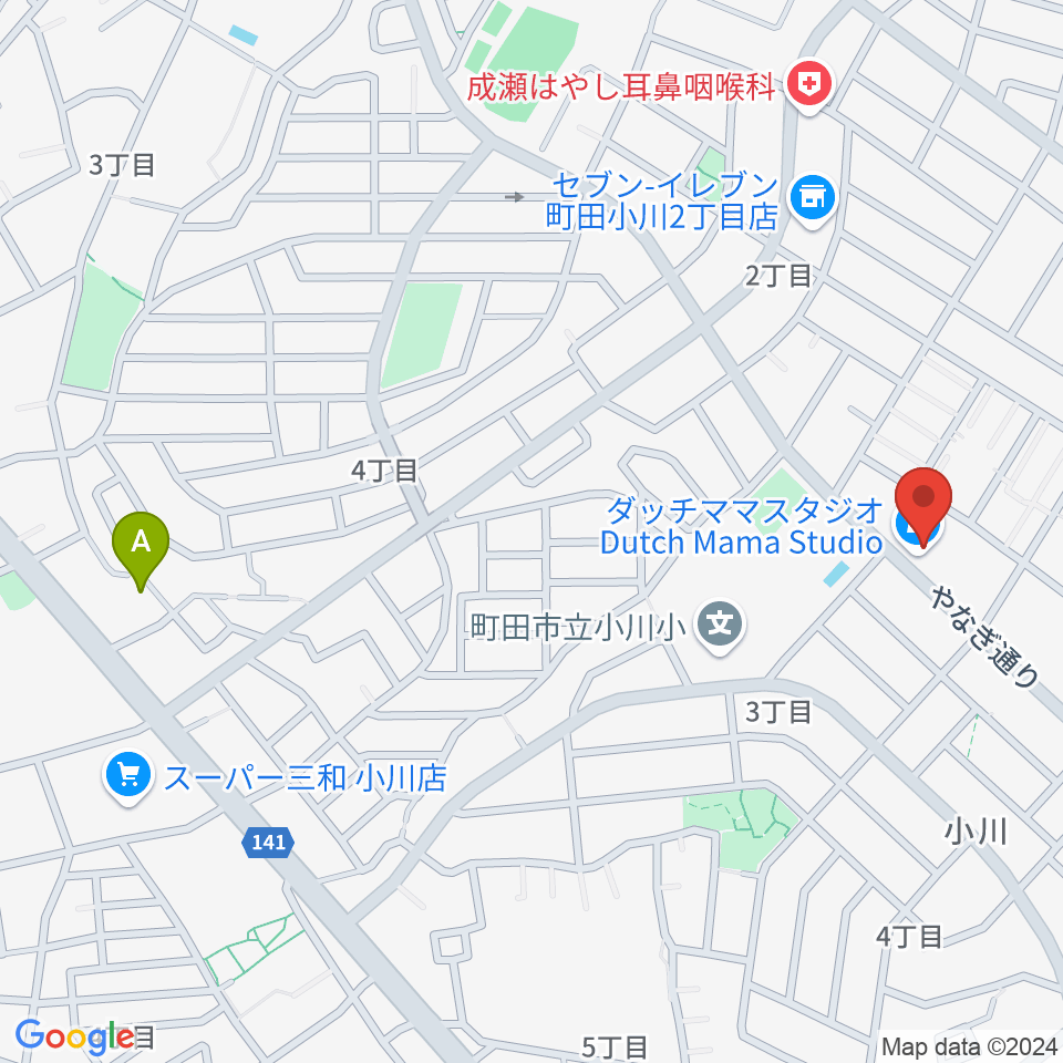 ダッチママスタジオ周辺のホテル一覧地図