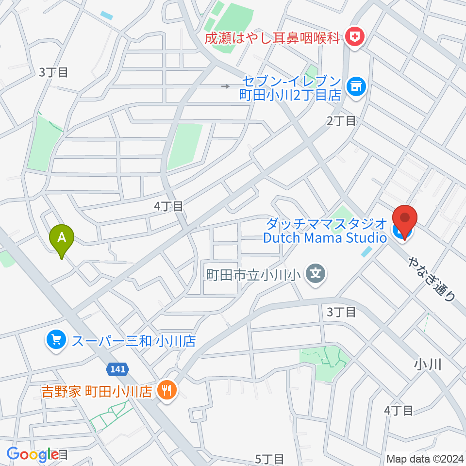 ダッチママスタジオ周辺のホテル一覧地図