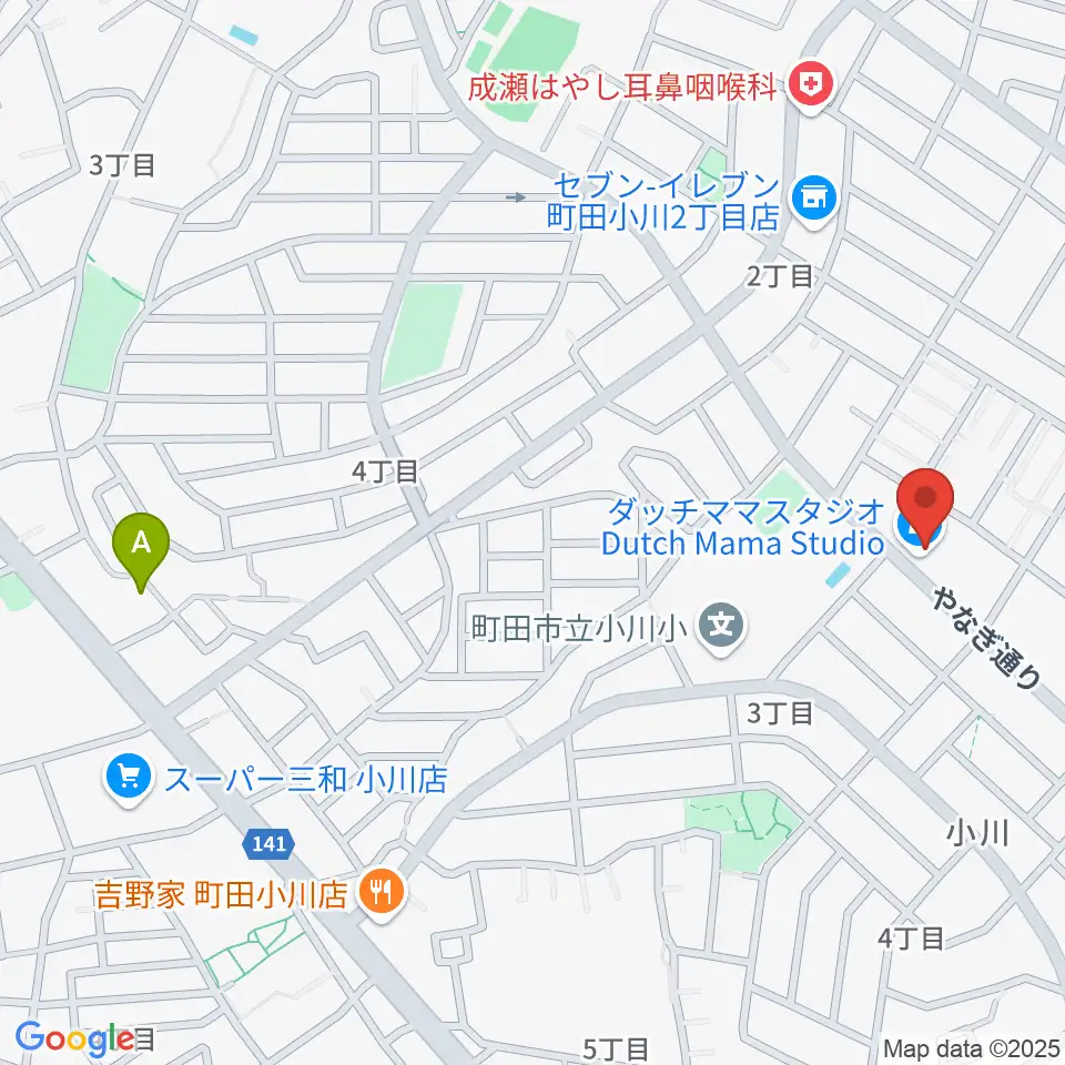ダッチママスタジオ周辺のホテル一覧地図
