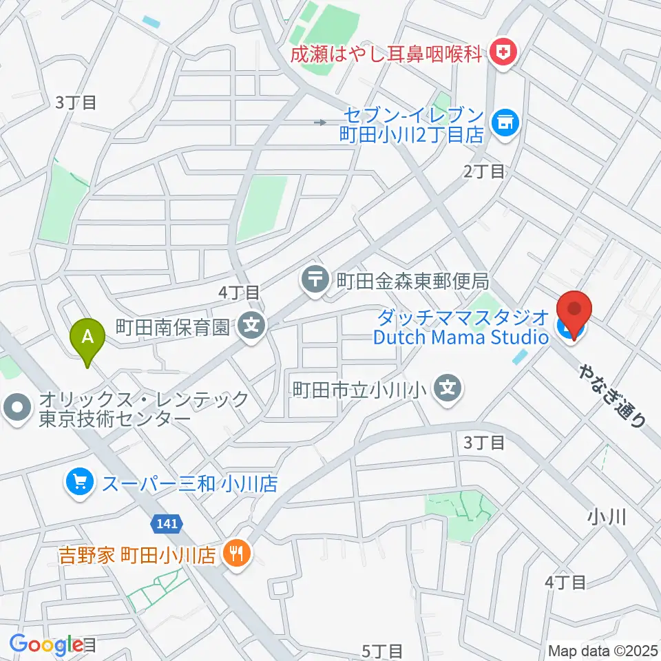 ダッチママスタジオ周辺のホテル一覧地図