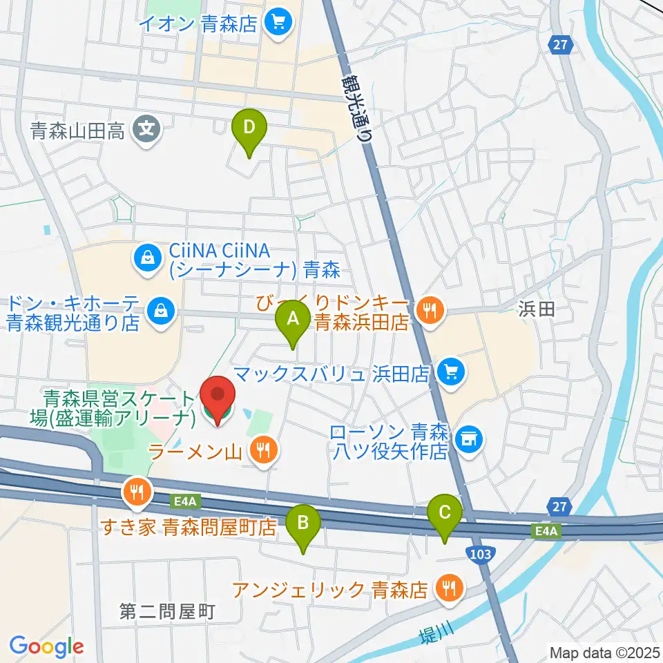 盛運輸アリーナ周辺のホテル一覧地図