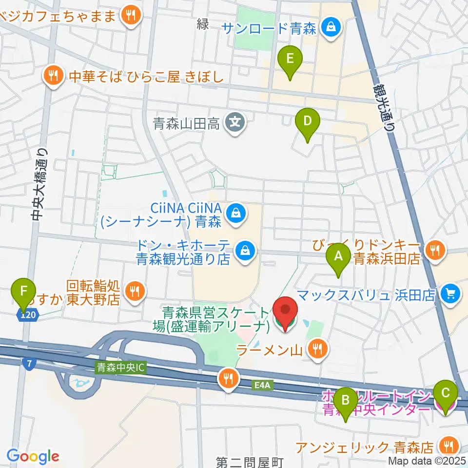 盛運輸アリーナ周辺のホテル一覧地図