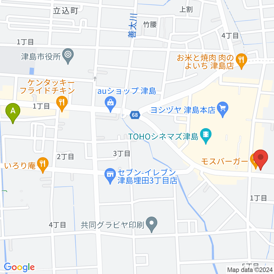津島グランツ周辺のホテル一覧地図
