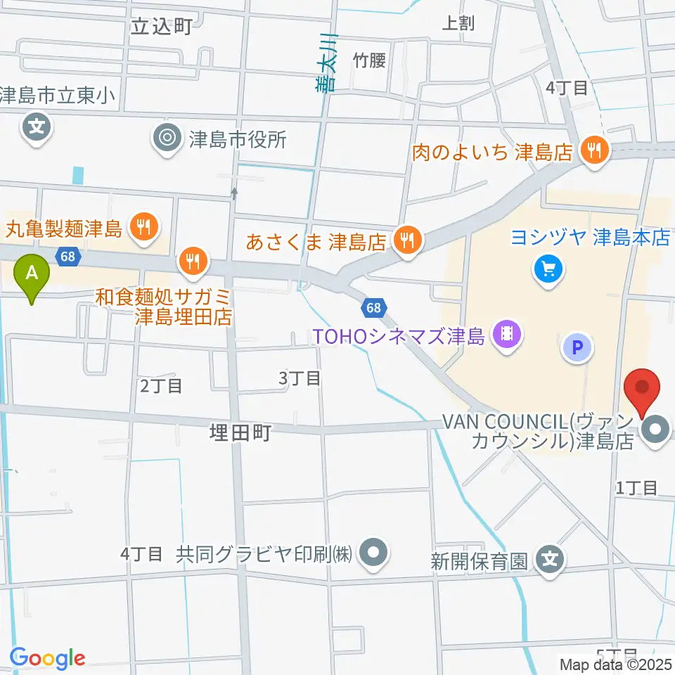津島グランツ周辺のホテル一覧地図