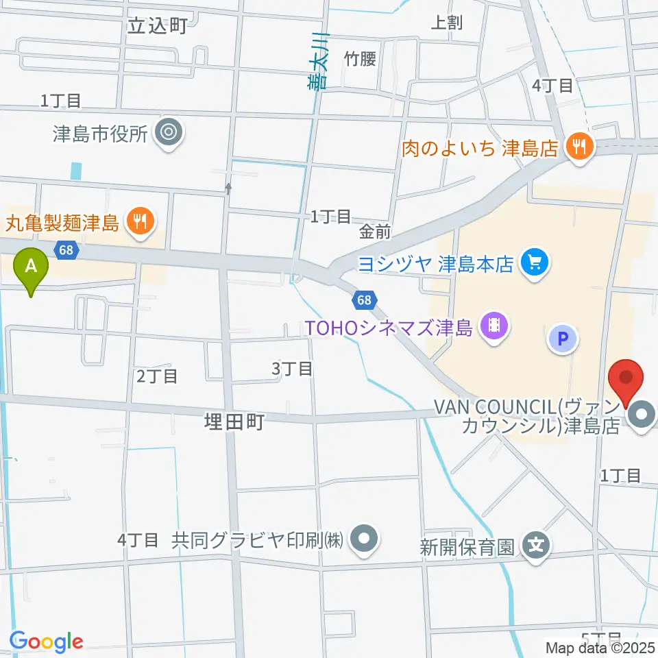 津島グランツ周辺のホテル一覧地図