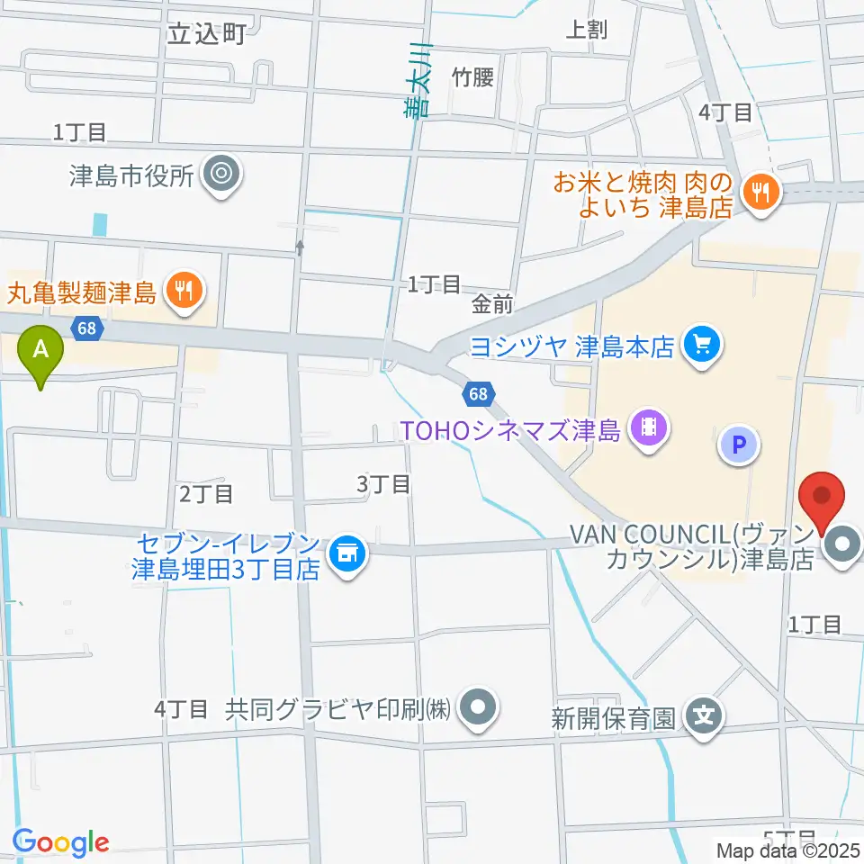 津島グランツ周辺のホテル一覧地図