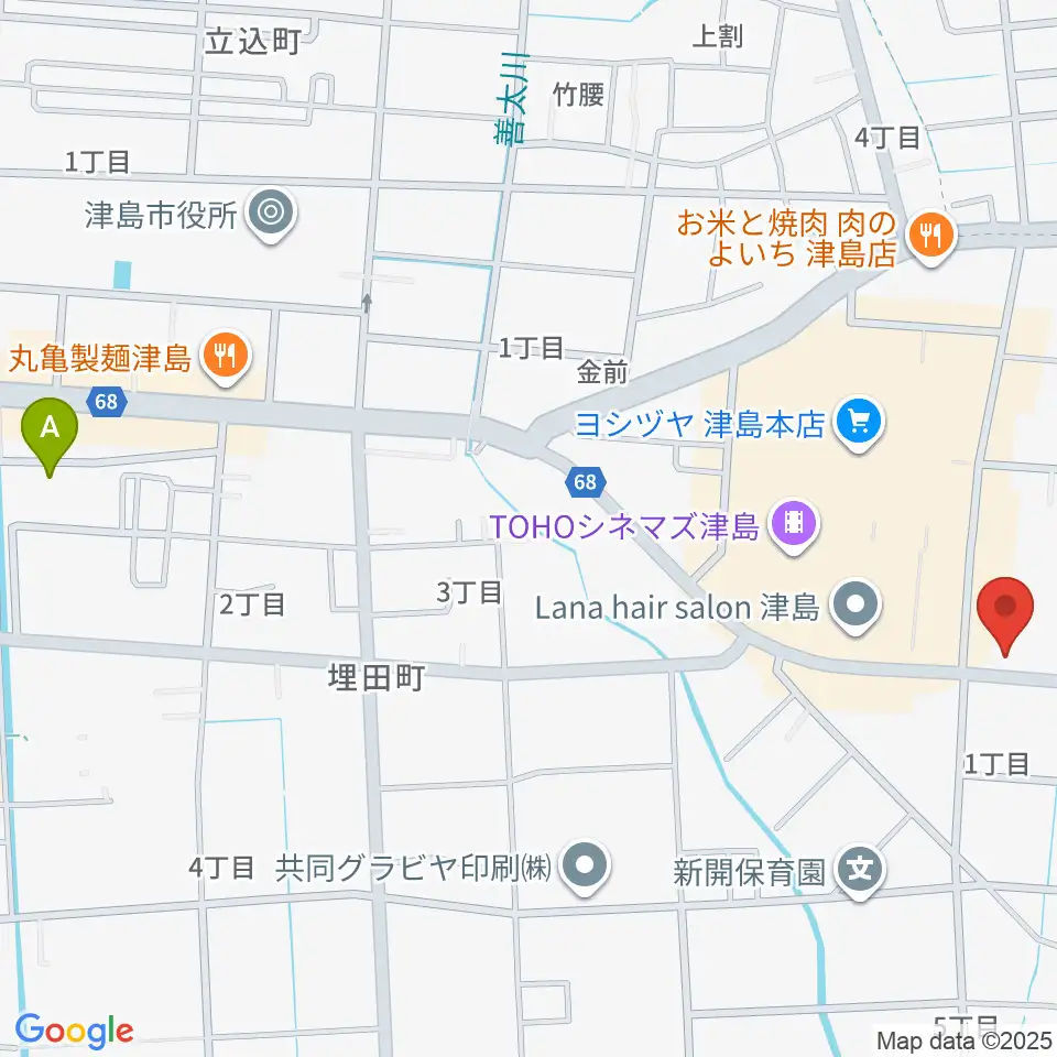 津島グランツ周辺のホテル一覧地図