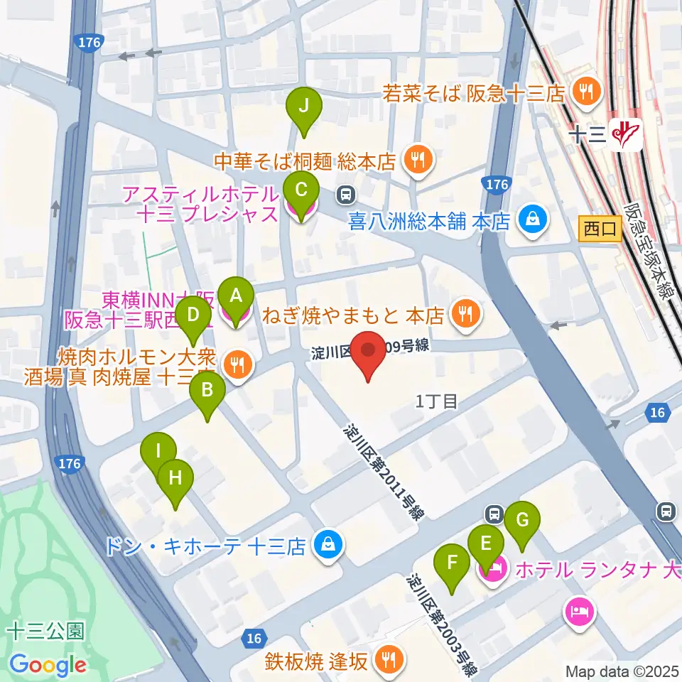 Studio246 JUSO周辺のホテル一覧地図