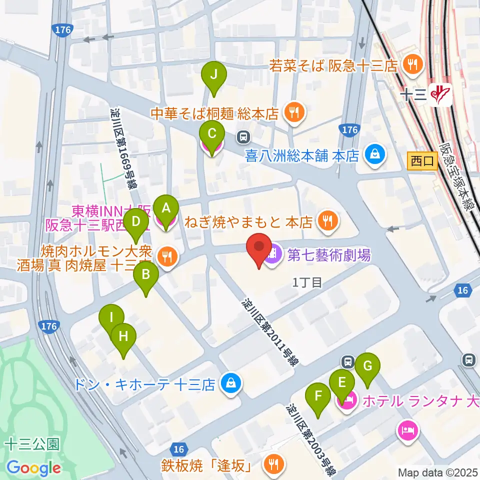 Studio246 JUSO周辺のホテル一覧地図