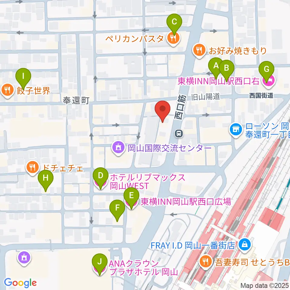 マレット音楽塾周辺のホテル一覧地図