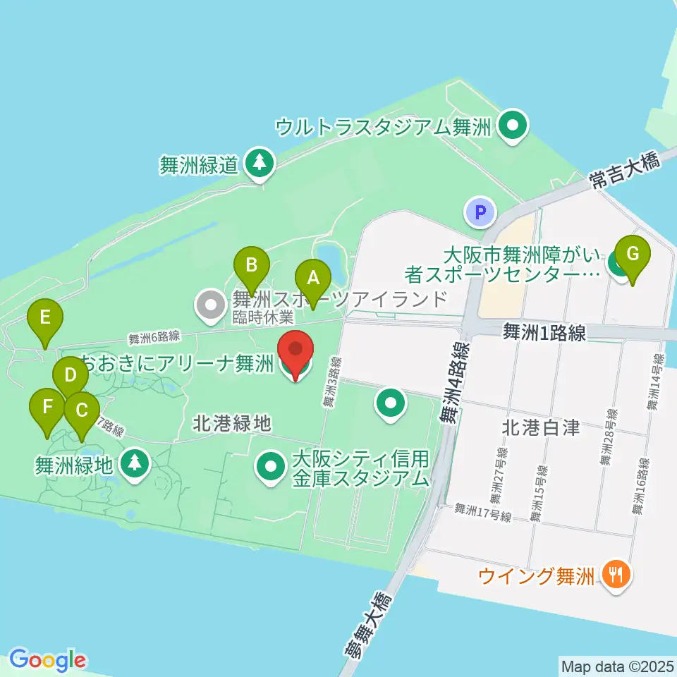 おおきにアリーナ舞洲周辺のホテル一覧地図