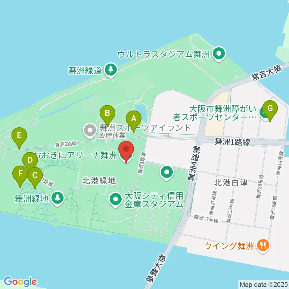 おおきにアリーナ舞洲周辺のホテル一覧地図