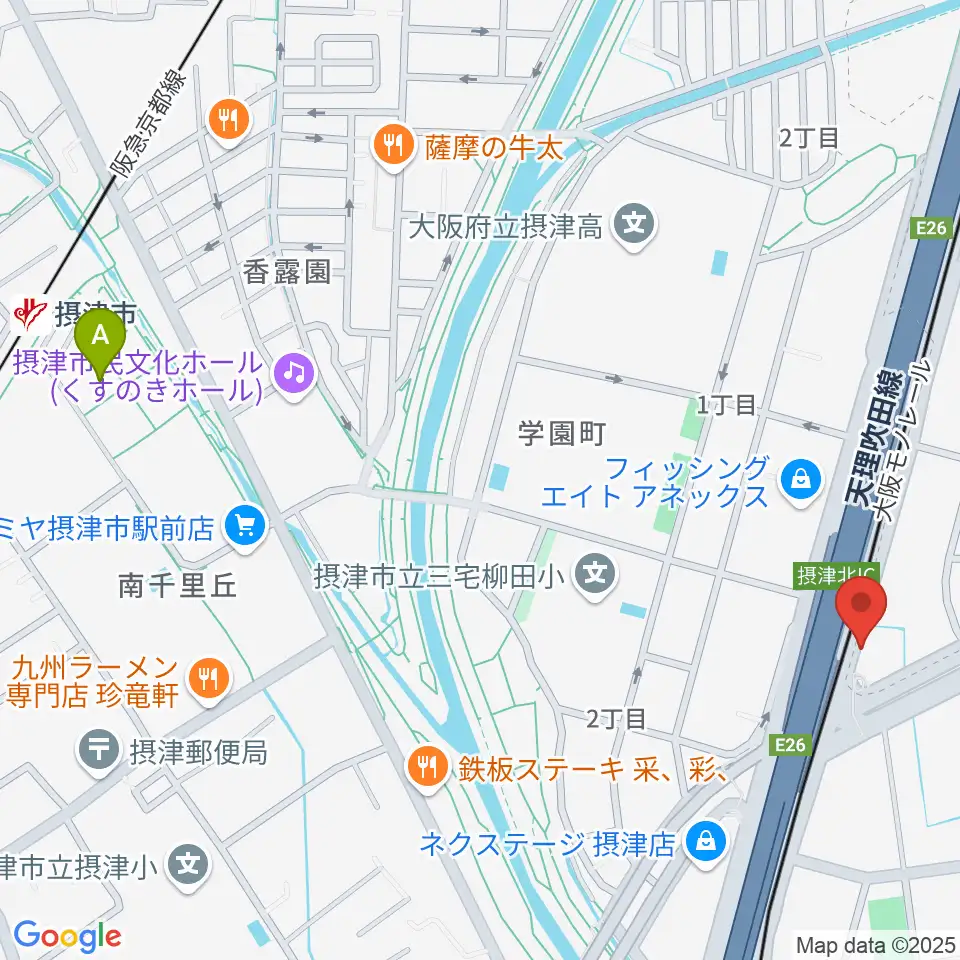 茨木ジャックライオン周辺のホテル一覧地図