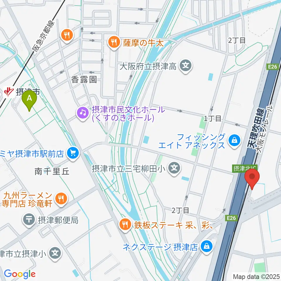 茨木ジャックライオン周辺のホテル一覧地図