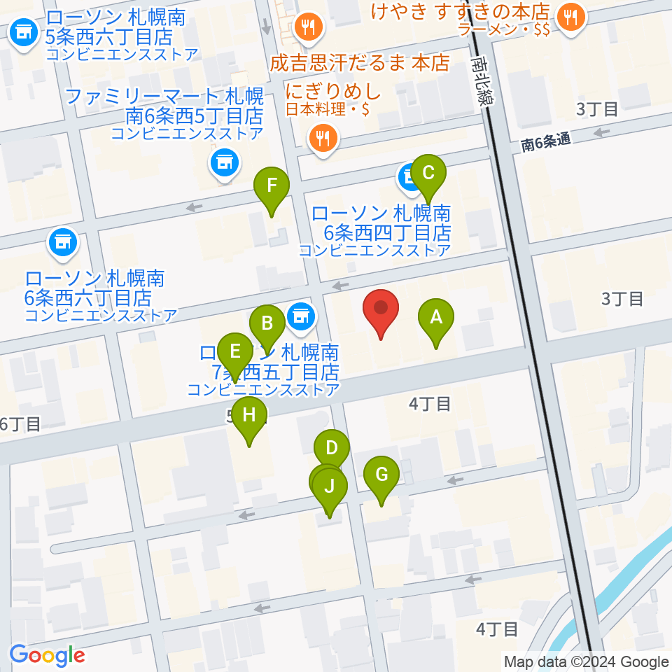 札幌ユニオンフィールド周辺のホテル一覧地図