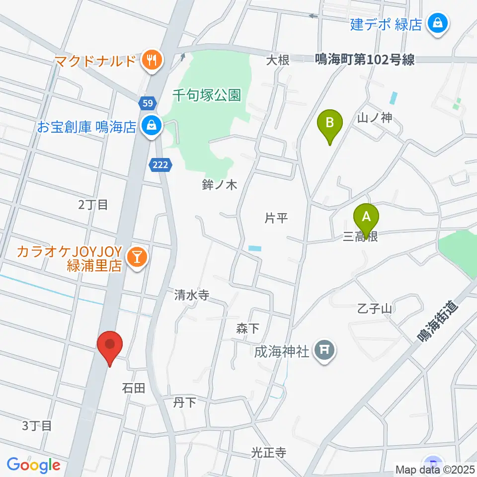 ギャラリーみふね 風の音周辺のホテル一覧地図