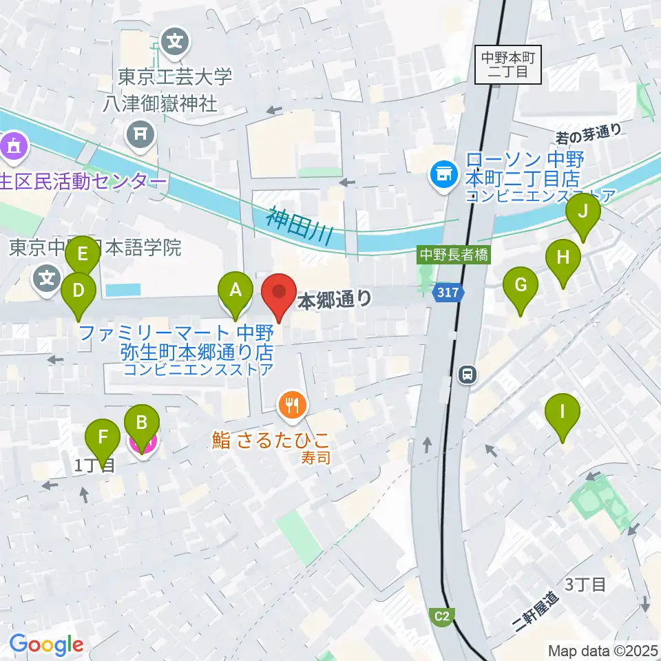 ロックフォード MELODIA Tokyo周辺のホテル一覧地図
