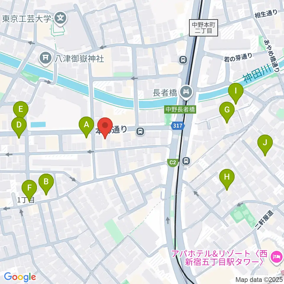 ロックフォード MELODIA Tokyo周辺のホテル一覧地図